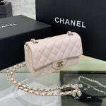 Chanel Classic Flap 20cm Beige 10 CHANEL Classic Flap 20cm Beige - chanel mini flap dupe detail 1