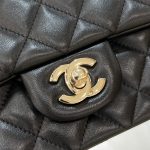 Chanel Classic Flap 20cm Black 2 CHANEL Classic Flap 20cm Black - fake chanel 20cm black detail 1