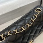 Chanel Classic Flap 20cm Black 7 CHANEL Classic Flap 20cm Black - fake chanel 20cm black detail 6