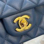 Chanel Classic Flap 20cm Blue 5 CHANEL Classic Flap 20cm Blue - chanel 20cm blue replica detail 4