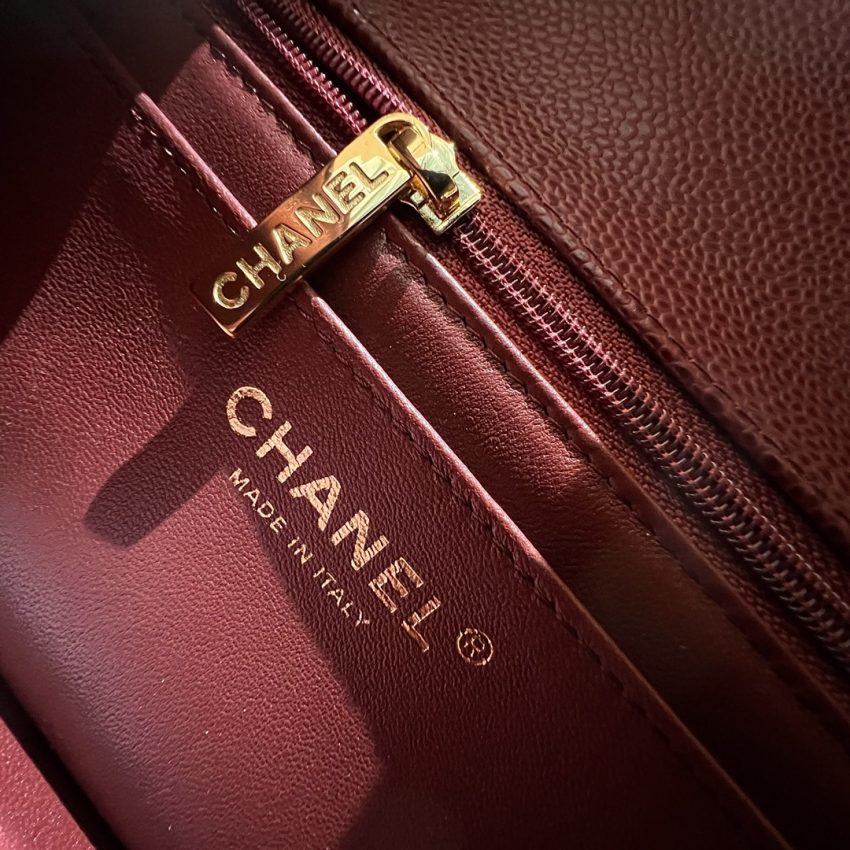 Chanel Classic Flap 20cm Burgundy 3 CHANEL Classic Flap 20cm Burgundy - chanel burgundy flap replica detail 2