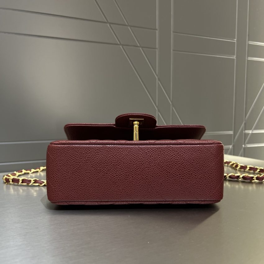 Chanel Classic Flap 20cm Burgundy 4 CHANEL Classic Flap 20cm Burgundy - chanel burgundy flap replica detail 3
