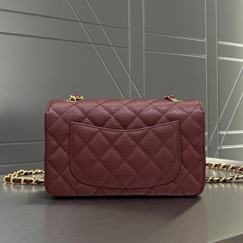 Chanel Classic Flap 20cm Burgundy 5 CHANEL Classic Flap 20cm Burgundy - chanel burgundy flap replica detail 4