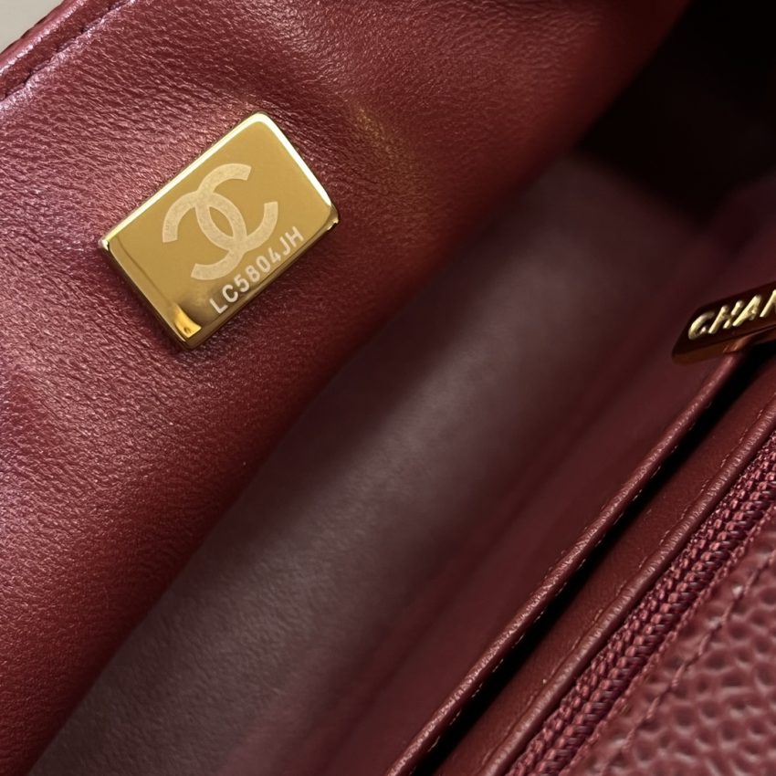 Chanel Classic Flap 20cm Burgundy 6 CHANEL Classic Flap 20cm Burgundy - chanel burgundy flap replica detail 5