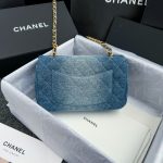 Chanel Classic Flap 20cm Denim 3 CHANEL Classic Flap 20cm Denim - chanel denim bag dupe detail 5