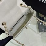 CHANEL Classic Flap 20cm Gray - fake chanel bag detail 5