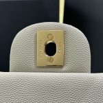 CHANEL Classic Flap 20cm Gray - fake chanel bag detail 8