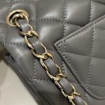 Chanel Classic Flap 20cm Grey 9 CHANEL Classic Flap 20cm Grey - chanel grey bag dupe detail 8