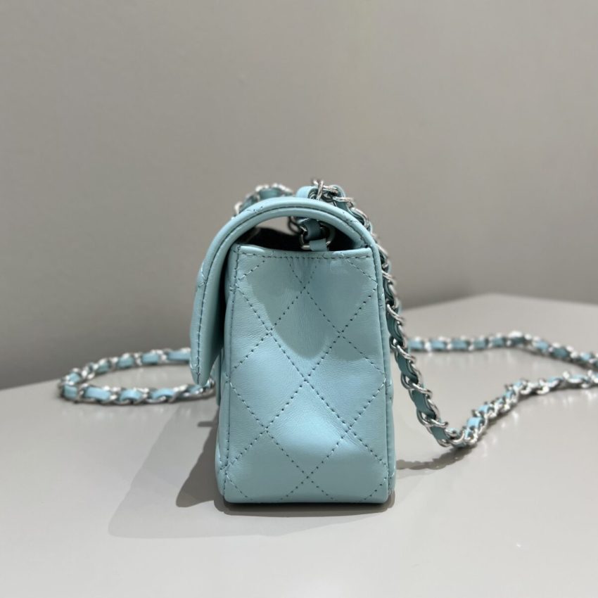 CHANEL Classic Flap 20cm Tiffany - chanel bag replica detail 4