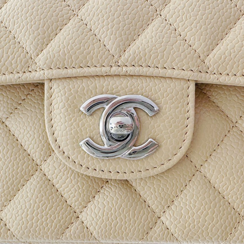 Chanel Classic Flap 23cm Apricot 2 CHANEL Classic Flap 23cm Apricot - replica chanel bag detail 1
