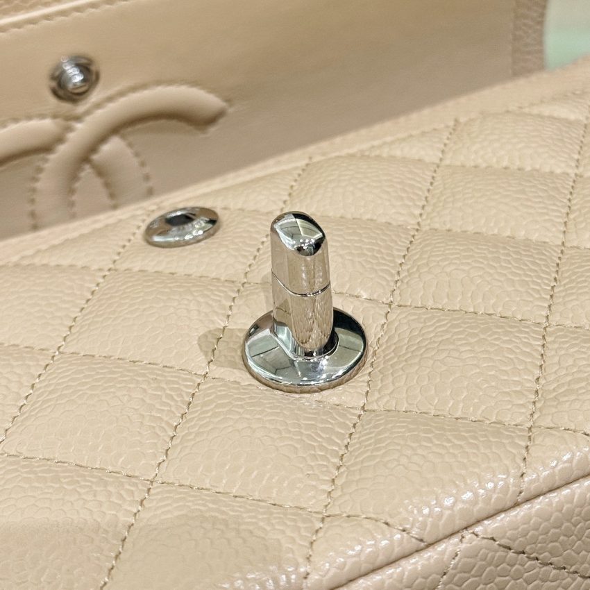 Chanel Classic Flap 23cm Apricot 6 CHANEL Classic Flap 23cm Apricot - replica chanel bag detail 5