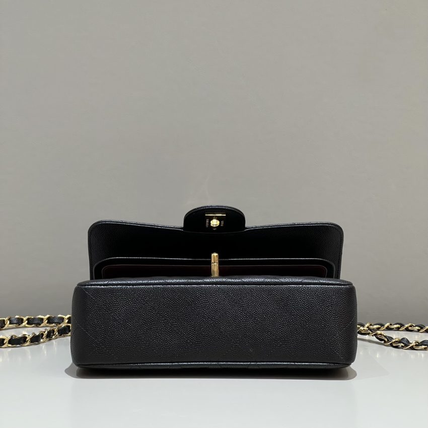 Chanel Classic Flap 23cm Black Caviar 3 CHANEL Classic Flap 23cm Black Caviar - chanel medium flap dupe detail 2
