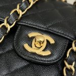 Chanel Classic Flap 23cm Black Caviar 9 CHANEL Classic Flap 23cm Black Caviar - chanel medium flap dupe detail 8
