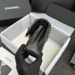 Chanel Classic Flap 23cm Black 2 CHANEL Classic Flap 23cm Black - chanel 23cm flap dupe detail 4