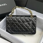 Chanel Classic Flap 23cm Black 4 CHANEL Classic Flap 23cm Black - chanel 23cm flap dupe detail 6