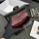 Chanel Classic Flap 23cm Black 5 CHANEL Classic Flap 23cm Black - chanel 23cm flap dupe detail 7