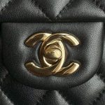 Chanel Classic Flap 23cm Black 6 CHANEL Classic Flap 23cm Black - chanel 23cm flap dupe detail 8