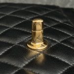 Chanel Classic Flap 23cm Black 8 CHANEL Classic Flap 23cm Black - chanel 23cm flap dupe detail 10
