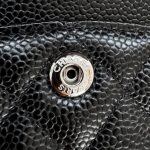 CHANEL Classic Flap 23cm Black Silver - luxury bag dupe detail 6