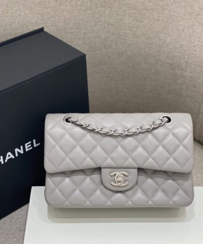 CHANEL Classic Flap 23cm Dove Grey