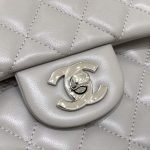 CHANEL Classic Flap 23cm Dove Grey - designer bag dupe detail 2
