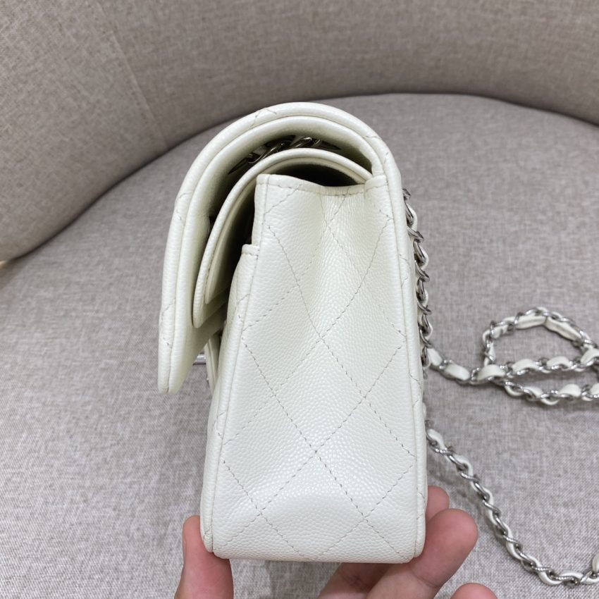 Chanel Classic Flap 23cm White 5 CHANEL Classic Flap 23cm White - chanel flap bag replica detail 4