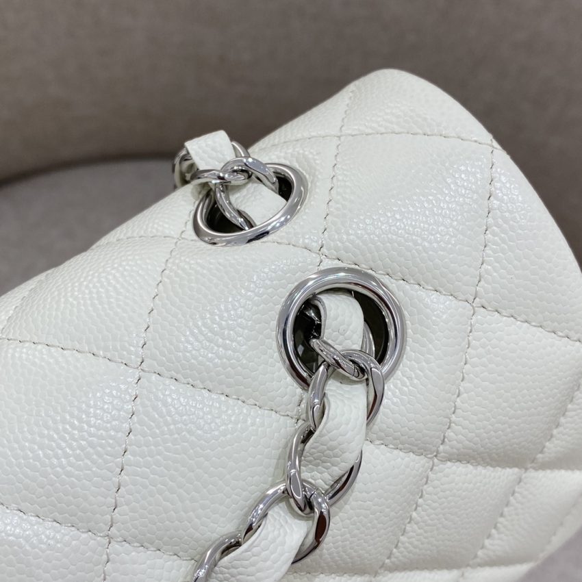 Chanel Classic Flap 23cm White 6 CHANEL Classic Flap 23cm White - chanel flap bag replica detail 5