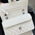 Chanel Classic Flap 23cm White Silver 2 CHANEL Classic Flap 23cm White Silver - chanel lookalike bag detail 1