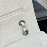 Chanel Classic Flap 23cm White Silver 9 CHANEL Classic Flap 23cm White Silver - chanel lookalike bag detail 8