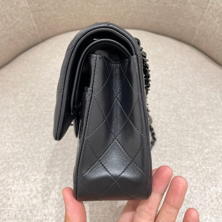 CHANEL Classic Flap 25cm All Black - chanel all black replica detail 2