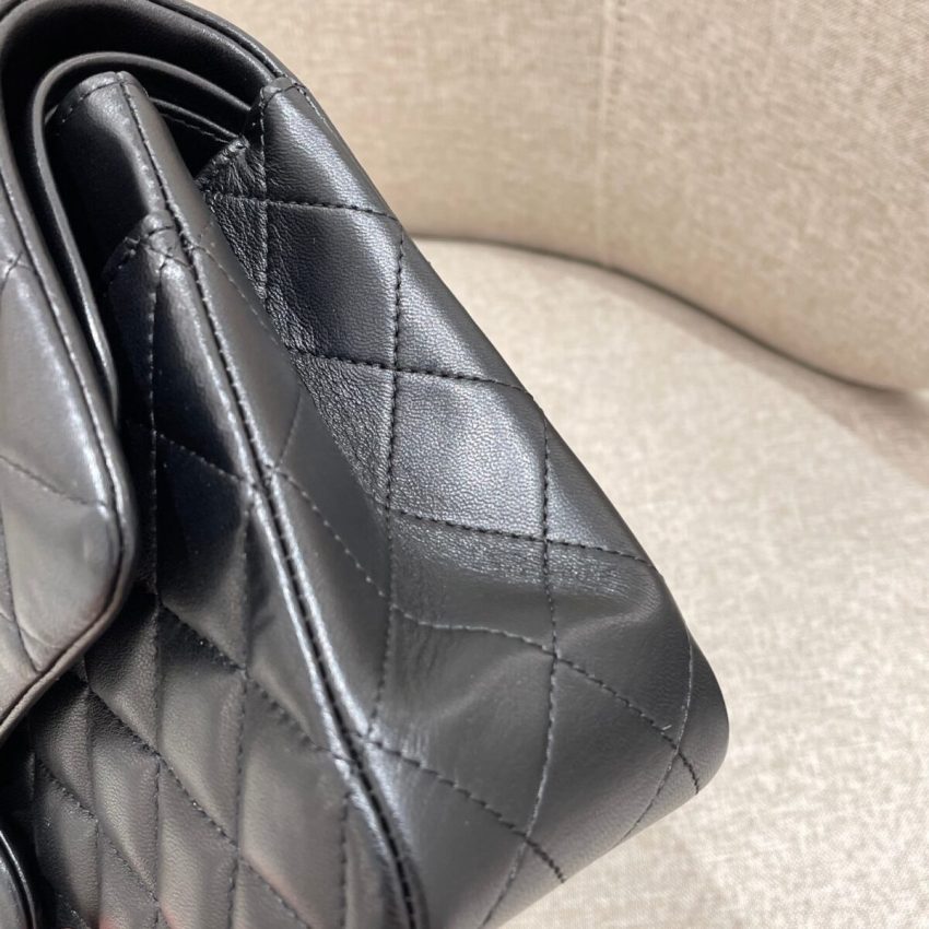 CHANEL Classic Flap 25cm All Black - chanel all black replica detail 3