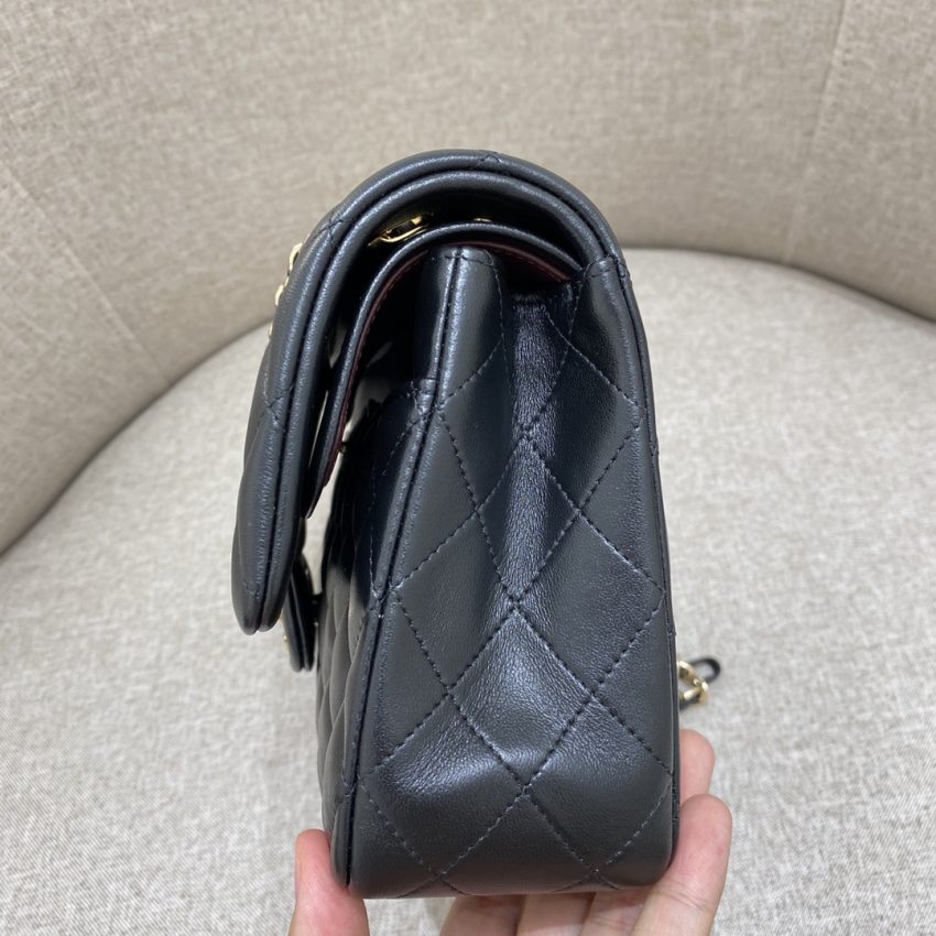 Chanel Classic Flap 25cm Black Gold 2 CHANEL Classic Flap 25cm Black Gold - chanel jumbo replica detail 1