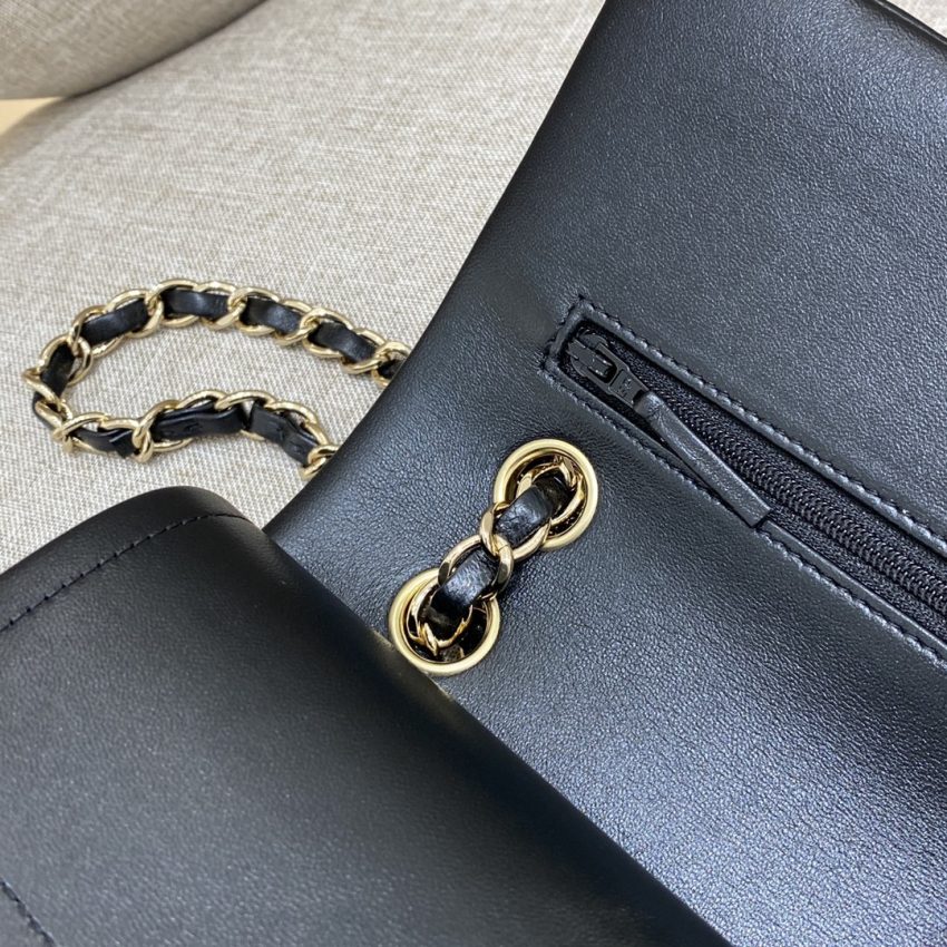 Chanel Classic Flap 25cm Black Gold 5 CHANEL Classic Flap 25cm Black Gold - chanel jumbo replica detail 4