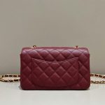 Chanel Classic Flap 25cm Burgundy 2 CHANEL Classic Flap 25cm Burgundy - chanel burgundy bag dupe detail 1