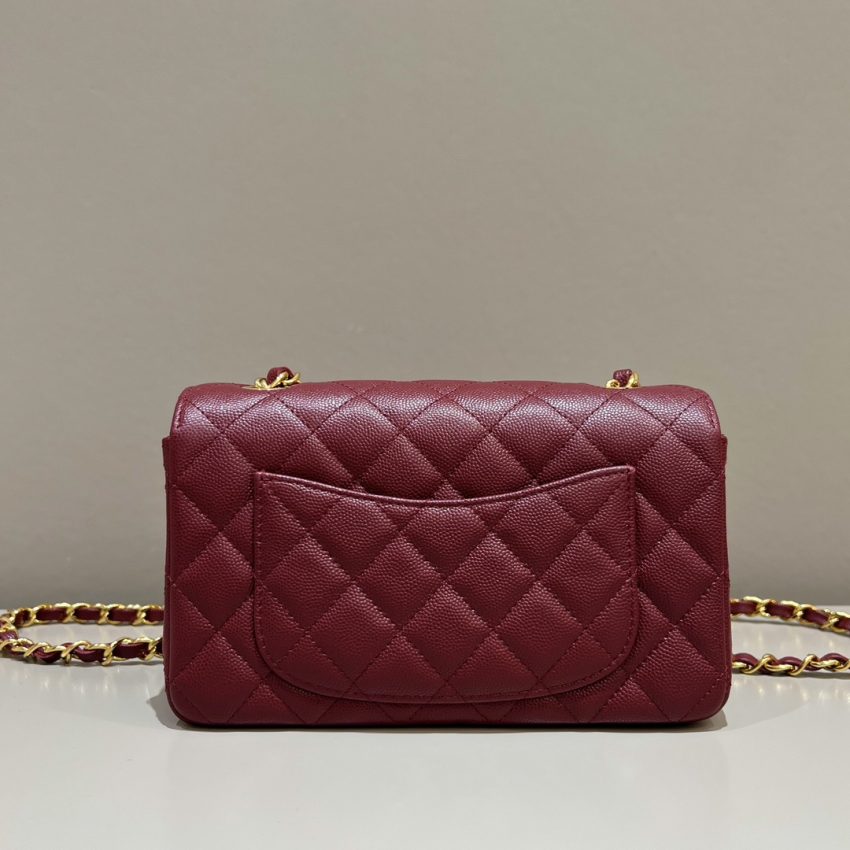 Chanel Classic Flap 25cm Burgundy 2 CHANEL Classic Flap 25cm Burgundy - chanel burgundy bag dupe detail 1