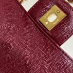 Chanel Classic Flap 25cm Burgundy 4 CHANEL Classic Flap 25cm Burgundy - chanel burgundy bag dupe detail 3