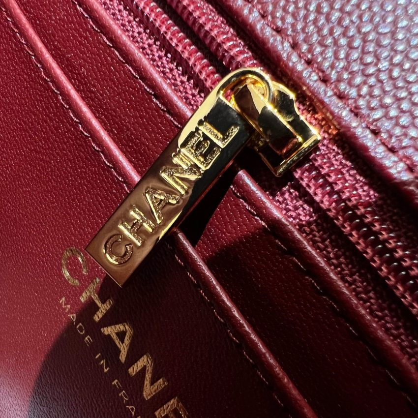 Chanel Classic Flap 25cm Burgundy 6 CHANEL Classic Flap 25cm Burgundy - chanel burgundy bag dupe detail 5