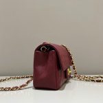 Chanel Classic Flap 25cm Burgundy 8 CHANEL Classic Flap 25cm Burgundy - chanel burgundy bag dupe detail 7