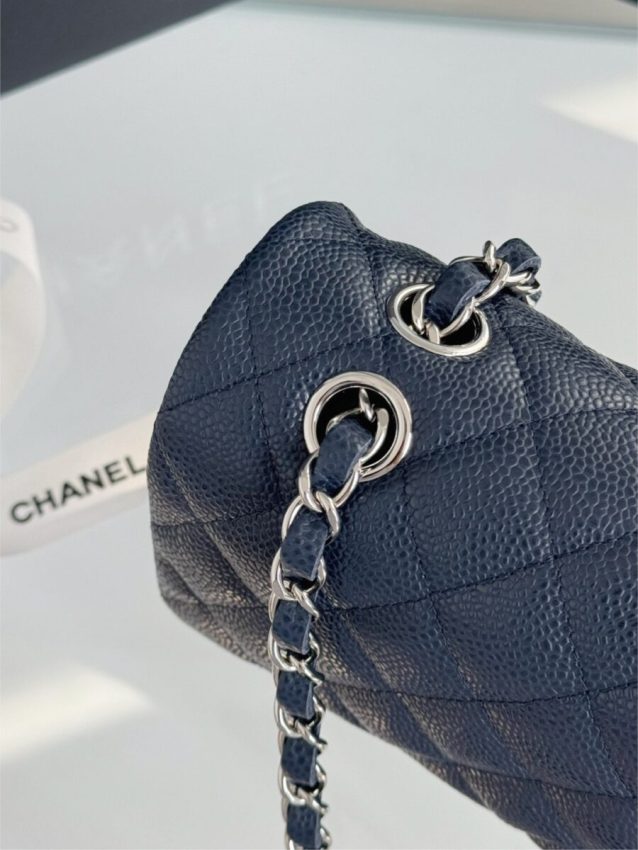 Chanel Classic Flap 25cm Dark Blue 2 CHANEL Classic Flap 25cm Dark Blue - best chanel dupe detail 1