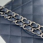 Chanel Classic Flap 25cm Dark Blue 7 CHANEL Classic Flap 25cm Dark Blue - best chanel dupe detail 6