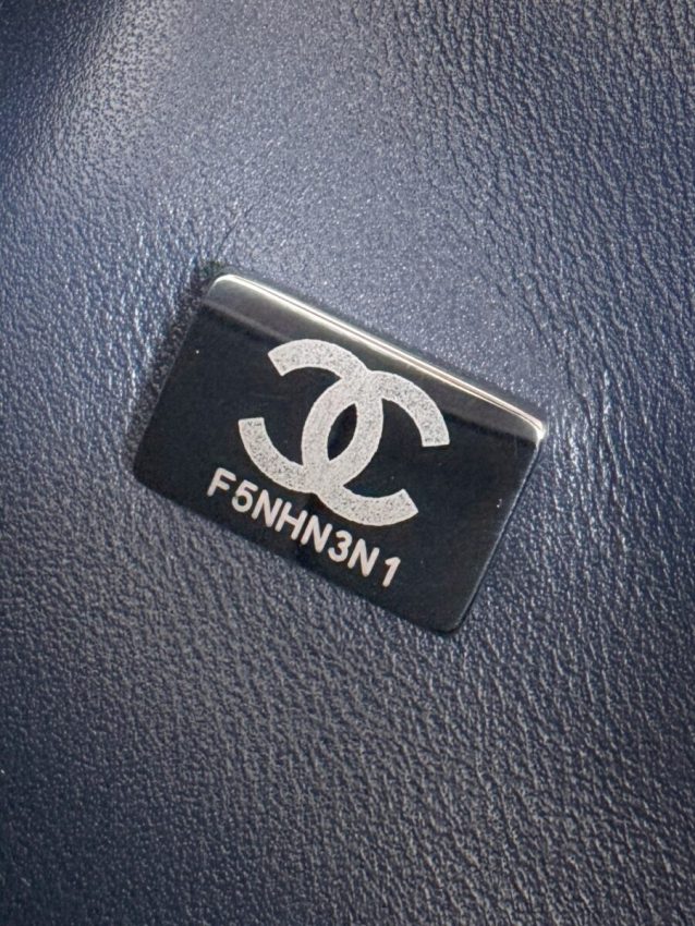 Chanel Classic Flap 25cm Dark Blue 9 CHANEL Classic Flap 25cm Dark Blue - best chanel dupe detail 8