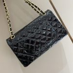 Chanel Classic Flap 25cm Patent Black 5 CHANEL Classic Flap 25cm Patent Black - chanel patent leather replica detail 4