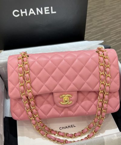 CHANEL Klassisk Flik 25cm Rosa