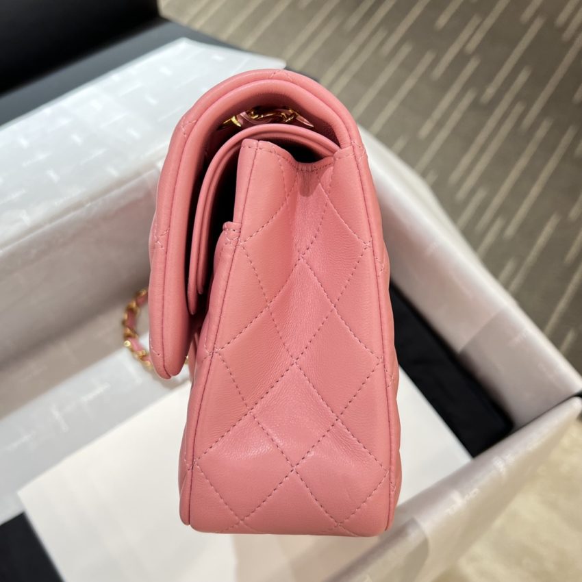 Chanel Classic Flap 25cm Pink 4 CHANEL Classic Flap 25cm Pink - chanel handbag replica detail 3