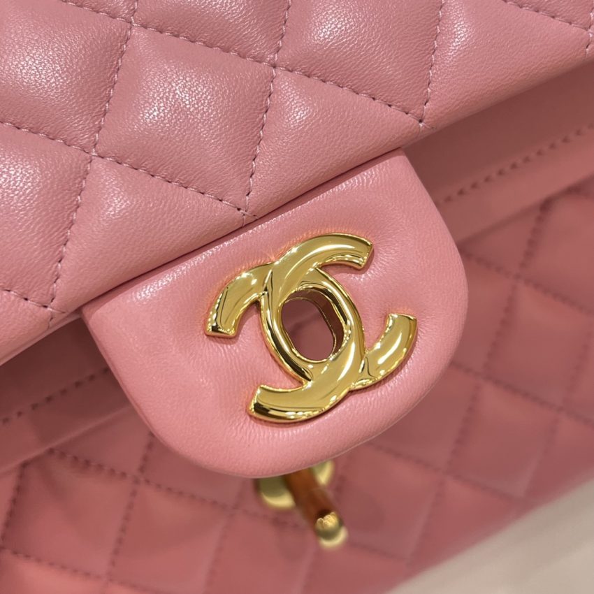 Chanel Classic Flap 25cm Pink 5 CHANEL Classic Flap 25cm Pink - chanel handbag replica detail 4