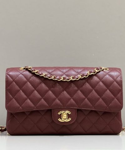 CHANEL Klassisk Flik 25cm Röd