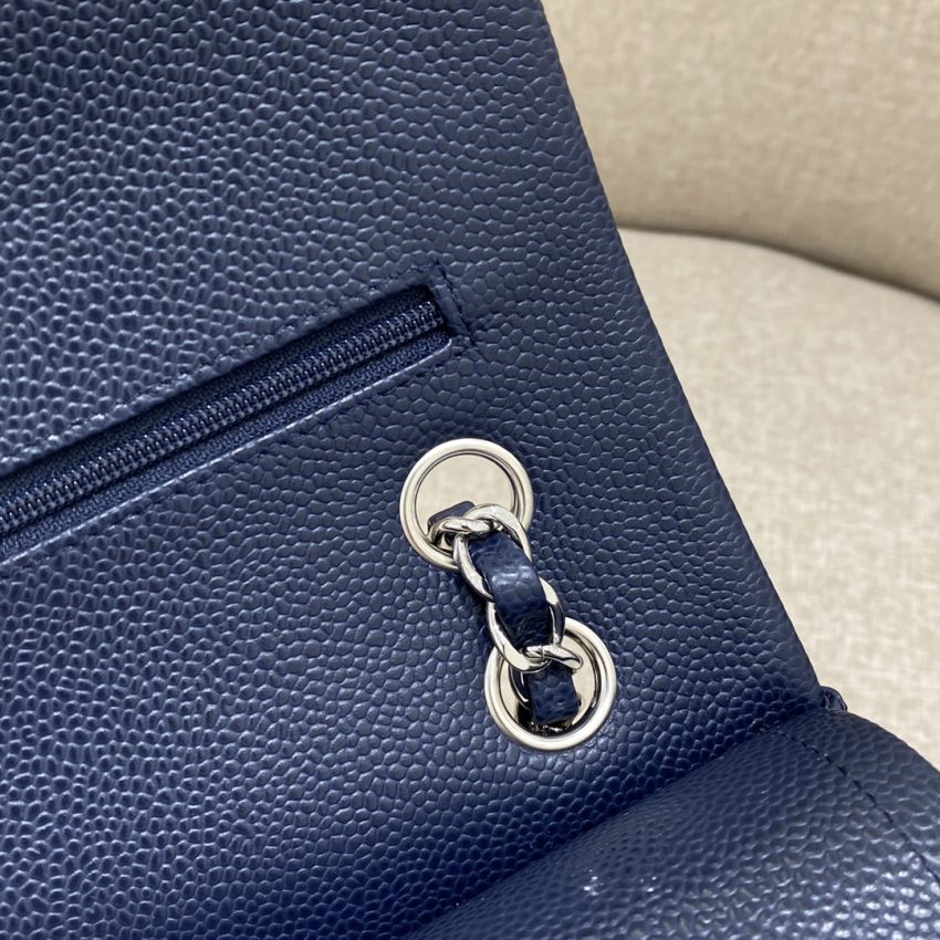 Chanel Classic Flap 25cm Sea Blue 6 CHANEL Classic Flap 25cm Sea Blue - high quality chanel replica detail 5