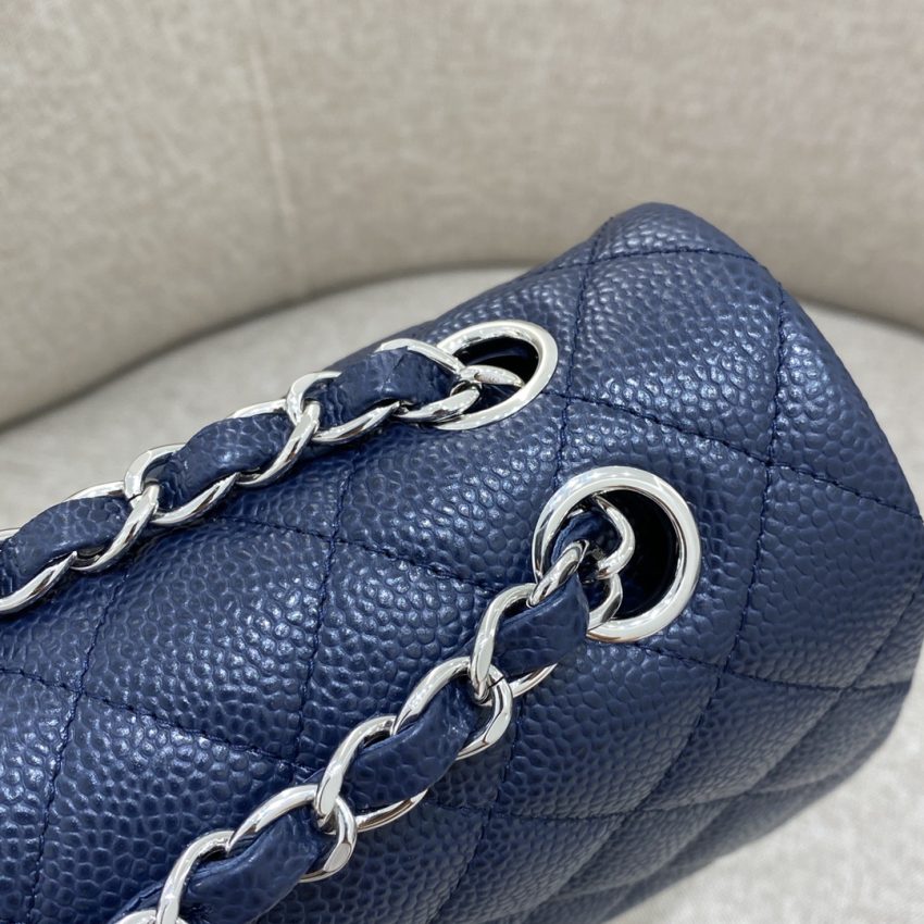 Chanel Classic Flap 25cm Sea Blue 7 CHANEL Classic Flap 25cm Sea Blue - high quality chanel replica detail 6