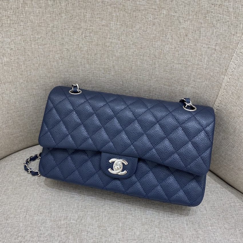 Chanel Classic Flap 25cm Sea Blue 8 CHANEL Classic Flap 25cm Sea Blue - high quality chanel replica detail 7