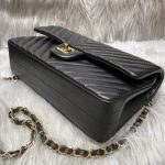Chanel Classic Flap 25cm V Black 7 CHANEL Classic Flap 25cm V Black - chanel chevron bag replica detail 6